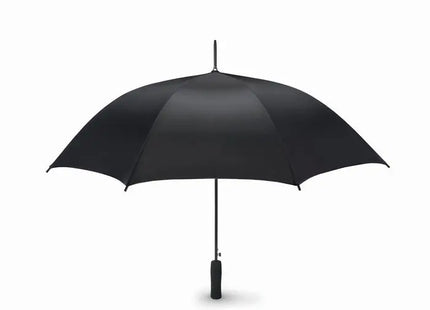 Automatik Regenschirm SMALL SWANSEA - Schwarz Kompakter Taschenschirm, Windfest & Stilvoll TK Gruppe® Grosshandel 