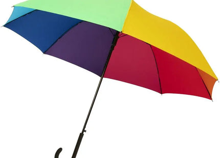 Automatik Schirm: Sarah 23 - Windfest & Farbintensiv - Regenbogenfarben TK Gruppe® Grosshandel 