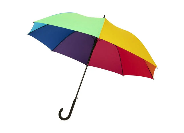Automatik Schirm: Sarah 23 - Windfest & Farbintensiv - Regenbogenfarben TK Gruppe® Grosshandel 