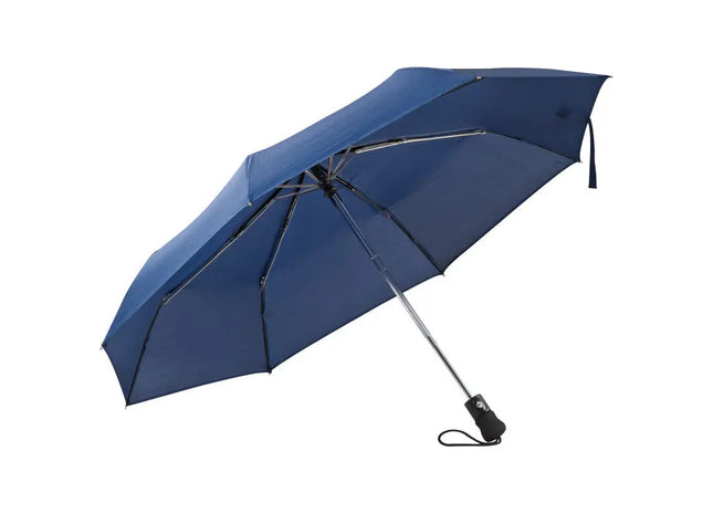 Automatik Taschenschirm aus Polyester in Dunkelblau - Stilvoller Schutz bei Regen TK Gruppe® Grosshandel 