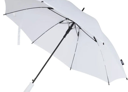 Automatikregenschirm aus recyceltem PET - Weiß, umweltfreundlicher Schutz bei Regen mit nachhaltigem Material TK Gruppe® Grosshandel 