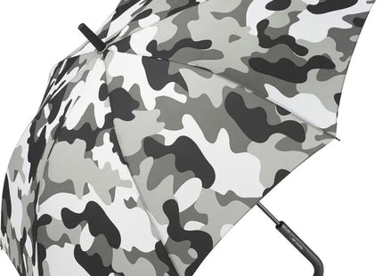 Automatischer Stockschirm FARE-Camouflage - grau-kombi: Robust, stilvoll, wetterfest TK Gruppe® Grosshandel 