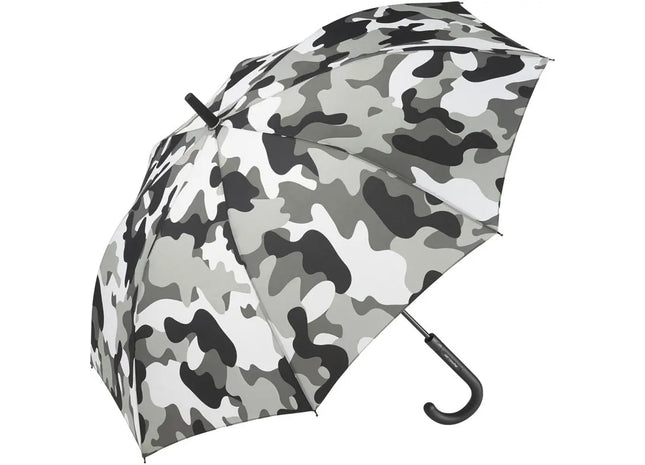 Automatischer Stockschirm FARE-Camouflage - grau-kombi: Robust, stilvoll, wetterfest TK Gruppe® Grosshandel 