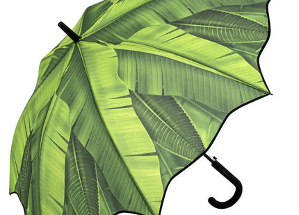 Automatischer Stockschirm FARE-Motiv - Blätter-Design: Stilvoll, robust, wetterfest TK Gruppe® Grosshandel 