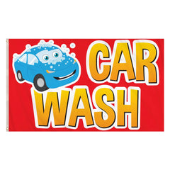Autowaschflagge 5 Fuß x 3 Fuß – große, auffällige Flagge für Autoreinigungsunternehmen und Werbeaktionen TK Gruppe® Grosshandel 