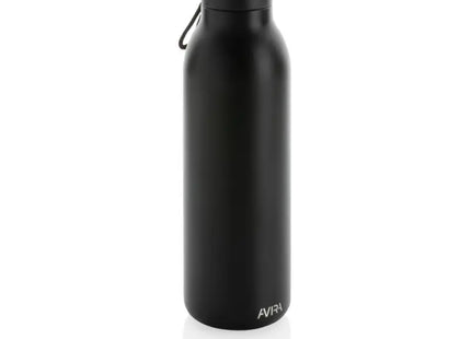 Avira Avior Recycelte Edelstahl Trinkflasche, 500ml - Schwarz TK Gruppe® Grosshandel 