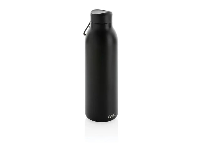 Avira Avior Recycelte Edelstahl Trinkflasche, 500ml - Schwarz TK Gruppe® Grosshandel 