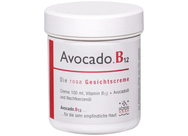 Avocado & B12 Rosa Gesichtscreme - Feuchtigkeitsspendend & Nährend, 100ml TK Gruppe® Grosshandel 