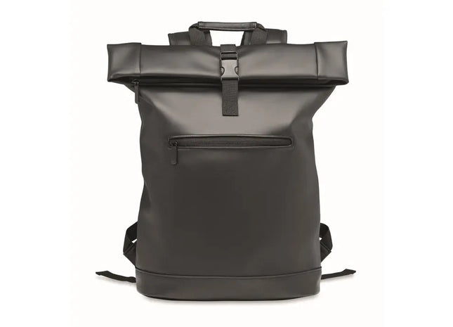 BAI ROLL 15 Rolltop-Rucksack aus PU – Schwarz, Modern & Robust TK Gruppe® Grosshandel 