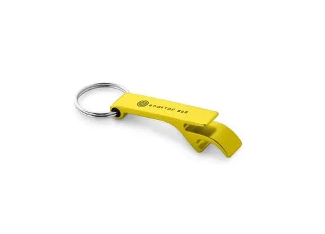 BAITT Keychain with Bottle Opener - Vibrant Yellow, Multi-Function Tool, 100 mm TK Gruppe® Grosshandel 