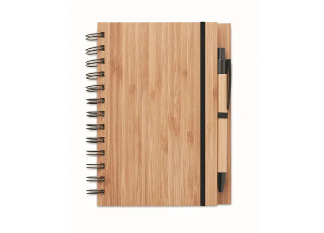 BAMBLOC Notizbuch mit Bambusdeckel – Nachhaltig & Stilvoll für Notizen TK Gruppe® Grosshandel 