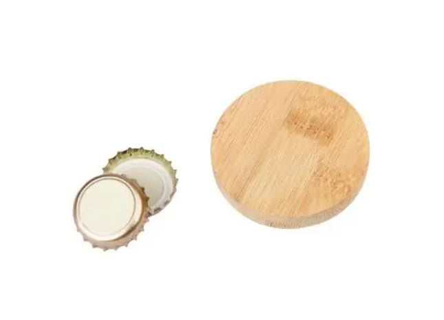 BAMBOO COIN Flaschenöffner - Braun & Silber, Elegant & Robust, 100 cm TK Gruppe® Grosshandel 