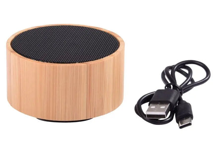 BAMBOO SOUND Kabelloser Lautsprecher - Braun-Schwarz TK Gruppe® Grosshandel 