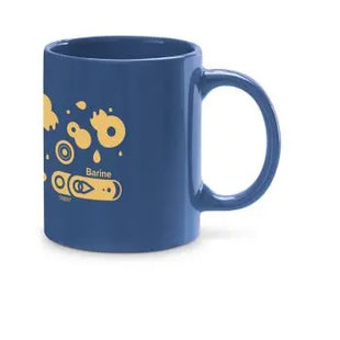 BARINE Keramikbecher 350 ml - Blau, Stilvolle & Robuste Tasse für Kaffee & Tee TK Gruppe® Grosshandel 