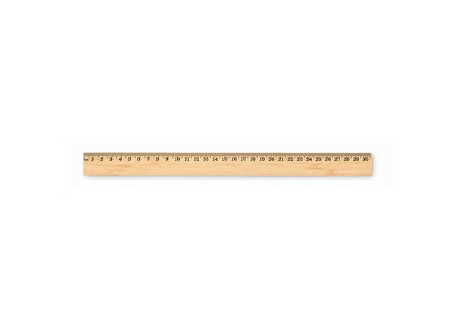 BARIS 30 cm Präzisions-Bambuslineal – Nachhaltiges Holz-Messwerkzeug TK Gruppe® Grosshandel 