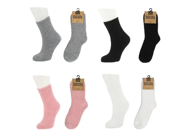 BASIC Kuschelsocken, 4er Set - Grundausstattung für gemütliche Tage TK Gruppe® Grosshandel 