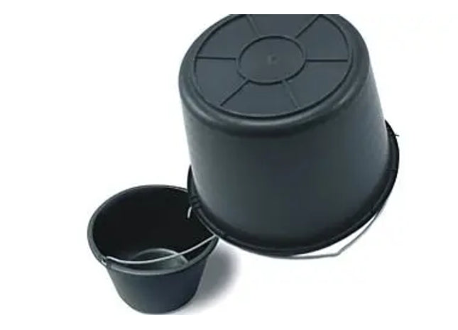 BAUEIMER ;Robuster Baueimer für professionelle Bauarbeiten - Hochwertiger Eimer für Bauprojekte - Stabiler Handwerker-Eimer für die Baustelle - Zuverlässiger Behälter für Bauarbeiter TK Gruppe® Grosshandel 