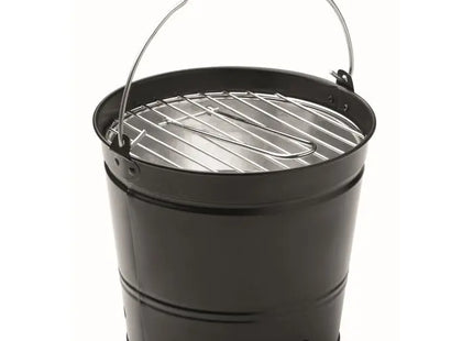 BBQTRAY Grilleimer – Praktischer BBQ-Eimer in Schwarz für unterwegs TK Gruppe® Grosshandel 