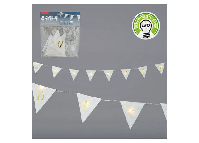 BE HAPPY LED Lichterkette, 8 Stränge, je 150cm - Stimmungsvolle Beleuchtung TK Gruppe® Grosshandel 