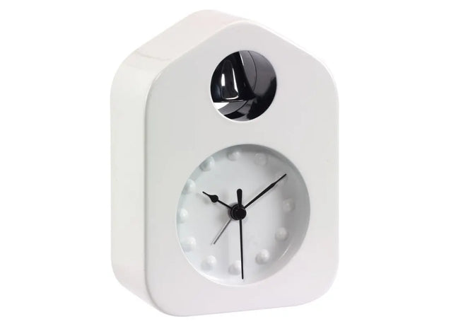 BELL Tischuhr in Reinweiß - Klassisches und modernes Design TK Gruppe® Grosshandel 