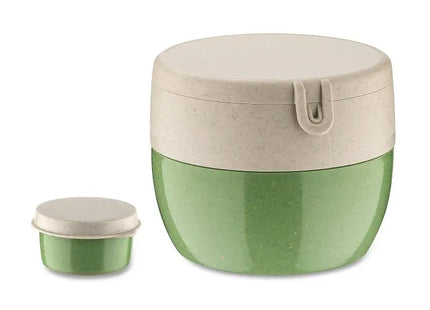 BENTOBOX M Lunchbox - Nature Leaf Green Stilvoll & Praktisch Vielseitige Mahlzeitenaufbewahrung TK Gruppe® Grosshandel 