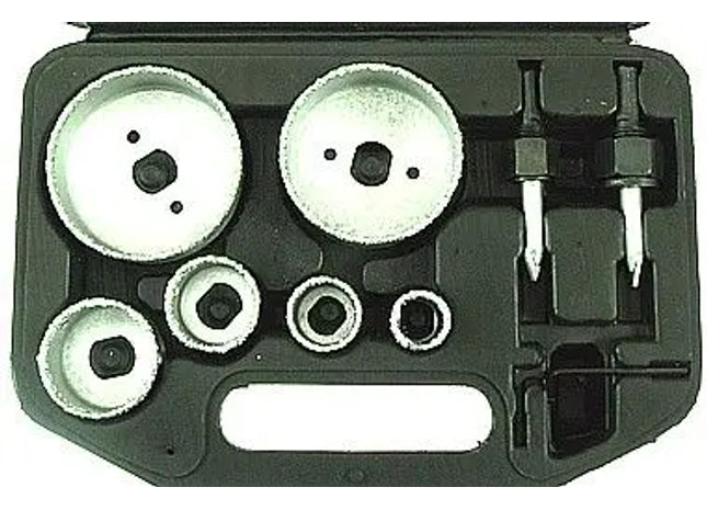 BETON UND FLIESEN LOCHSAEGESATZ : Hochwertiger Beton- und Fliesenlochsägesatz - Profi Bohrerset für präzise Schnitte TK Gruppe® Grosshandel 