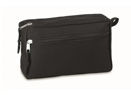 BETTER & SMART 600D RPET Kosmetiktasche in Schwarz, 100 Zeichen TK Gruppe® Grosshandel 