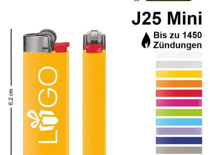 BIC J25 Mini Feuerzeug – Kompakt, langlebig, zuverlässig für den täglichen Gebrauch TK Gruppe® Grosshandel 