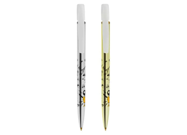 BIC Media Clic Shine Hochglanz-Kugelschreiber, Eleganter Schreibstift für Präzision TK Gruppe® Grosshandel 