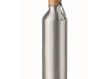 BIG AMEL Aluminium Trinkflasche 800ml in Mattsilber - Groß und Langlebig TK Gruppe® Grosshandel 