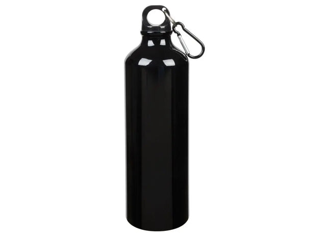 BIG TRANSIT Schwarze Aluminium-Trinkflasche - 750ml Kapazität TK Gruppe® Grosshandel 