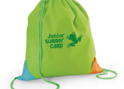 BISSAYA Kordelbeutel aus Vliesstoff - hellgrün, leicht und praktisch für Alltag und Sport TK Gruppe® Grosshandel 