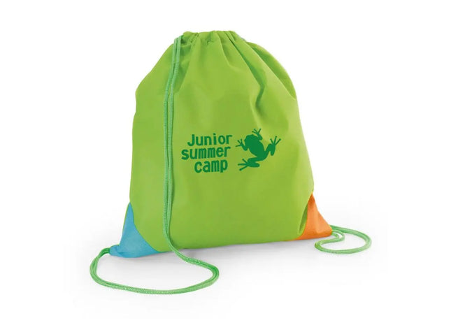 BISSAYA Kordelbeutel aus Vliesstoff - hellgrün, leicht und praktisch für Alltag und Sport TK Gruppe® Grosshandel 