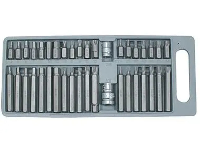 BITSATZ ;Premium Bit-Set für jeden Bedarf: Profi-Schraubendreher-Kit mit Ratsche, Phillips, Torx und Inbus - Umfangreiches 100-teiliges Set in praktischem Aufbewahrungskoffer TK Gruppe® Grosshandel 