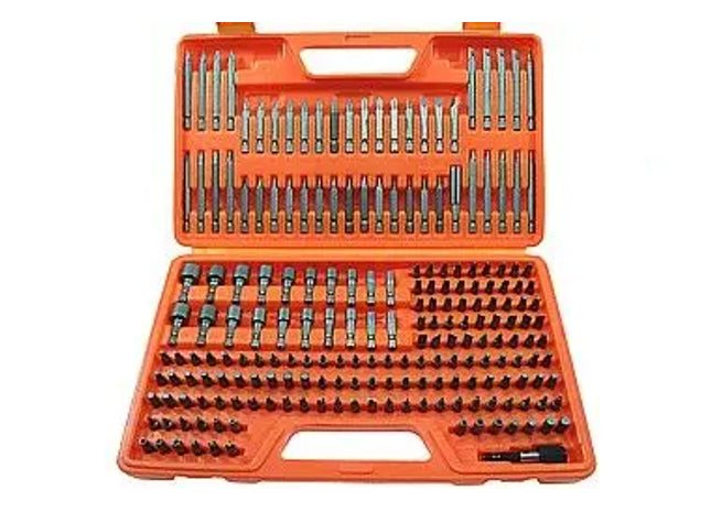 BITSATZ ;Professioneller Bit-Satz für Schraubarbeiten: Umfangreiches Schraubendreher-Set mit Ratsche, Phillips, Torx und Inbus - 100-teiliges Toolkit in praktischem Aufbewahrungskofferbarbeiten: Umfangreiches Schraubendreher-Set mit Ratsche, Phillips, Tor TK Gruppe® Grosshandel 