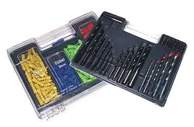 BITSEN, BOHRER UND DUBELSATZ : Umfassender Satz für Bits, Bohrer und Dübel - Professionelles Werkzeugset für präzise Holzarbeiten TK Gruppe® Grosshandel 