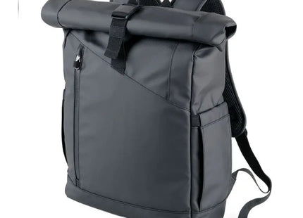 BLACK ROLL TOP Troika Rolltop Rucksack – Elegant und Funktionell in Schwarz TK Gruppe® Grosshandel 