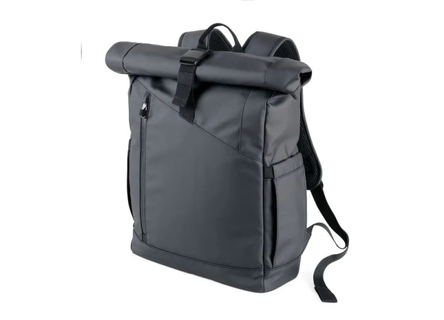 BLACK ROLL TOP Troika Rolltop Rucksack – Elegant und Funktionell in Schwarz TK Gruppe® Grosshandel 