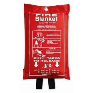BLAKE Feuerlöschdecke, 100x95cm, Sicherheitsausstattung - Rot TK Gruppe® Grosshandel 