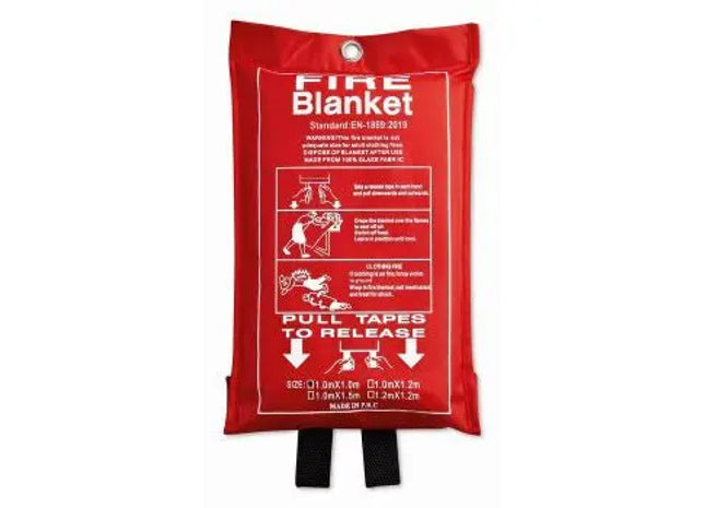 BLAKE Feuerlöschdecke, 100x95cm, Sicherheitsausstattung - Rot TK Gruppe® Grosshandel 