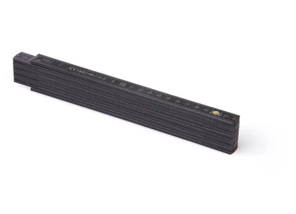 BLOCK 52 farbiger Holz-Zollstock - 2m - schwarz Präzise, langlebig und stilvoll TK Gruppe® Grosshandel 
