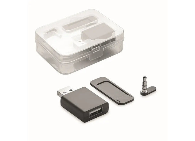 BLOCKER SET - Vielseitiges Abdeckungsset, Kamera- und Mikrofon-Blocker, Schutzset - Schwarz TK Gruppe® Grosshandel 