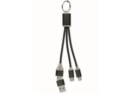 BLUE 4-in-1 Typ-C Ladekabel - Tiefschwarz TK Gruppe® Grosshandel 