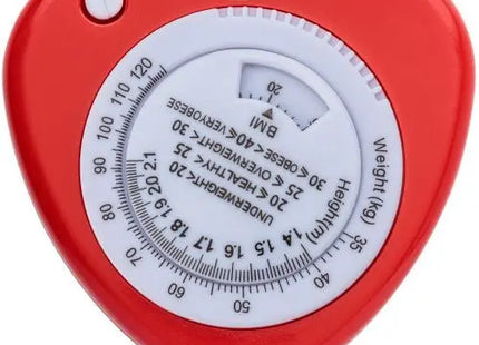 BMI Maßband Francine - rot: Präzises Körpermaßband für Fitness, Gesundheit & Abnehmen TK Gruppe® Grosshandel 