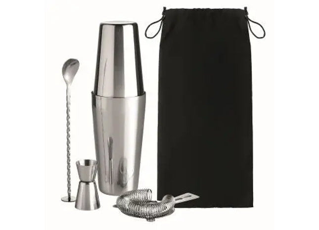 BOSTON 750 ml Cocktail-Set in Silber – Glänzend und Professionell TK Gruppe® Grosshandel 