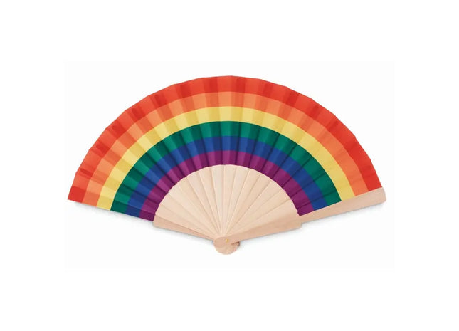 BOWFAN Fächer in Regenbogenfarben – Bunt und Erfrischend für Jeden Tag TK Gruppe® Grosshandel 
