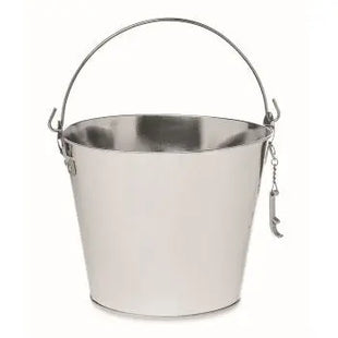 BUCKY Metalleimer 4L in Mattsilber - Vielseitig & Robust TK Gruppe® Grosshandel 