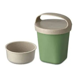 BUDDY Snackpot 500 ml - Nature Leaf Green, Praktischer Behälter mit Einsatz und Deckel TK Gruppe® Grosshandel 