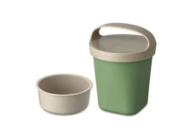BUDDY Snackpot 500 ml - Nature Leaf Green, Praktischer Behälter mit Einsatz und Deckel TK Gruppe® Grosshandel 