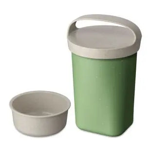 BUDDY Snackpot 700 ml - Nature Leaf Green, Praktischer Behälter mit Einsatz und Deckel TK Gruppe® Grosshandel 